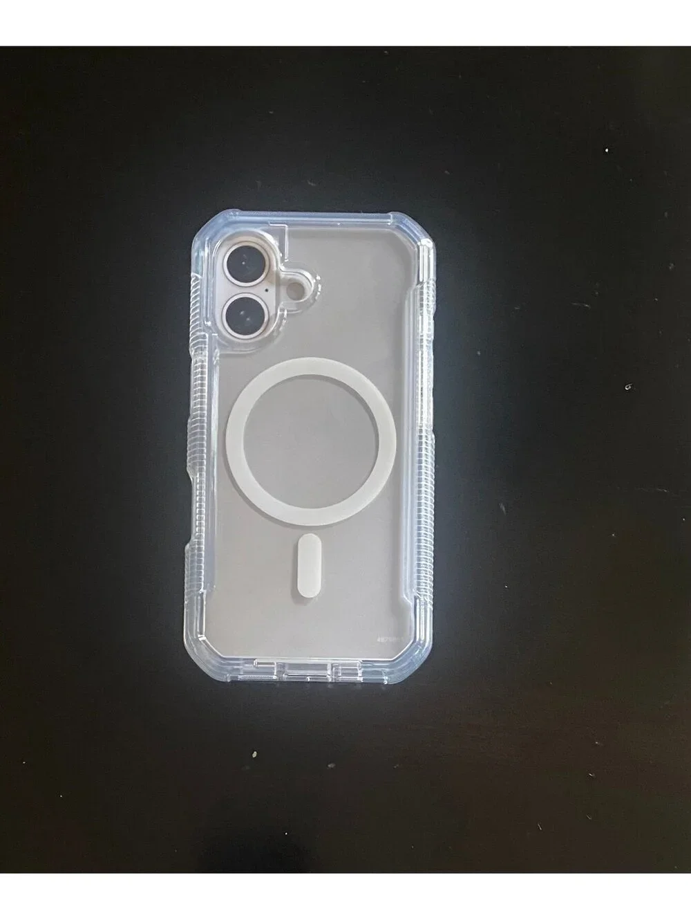 Onn Rugged Case for iPhone 16 Clear